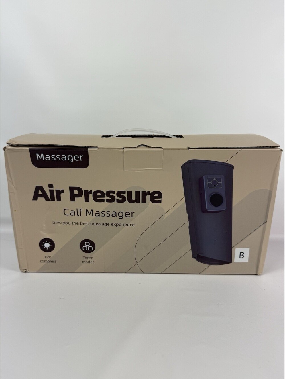 2  Leg Massager, Air Compression for Circulation Calf Knee 3 Modes With Heat